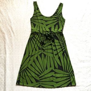 Banana Republic green and navy dress